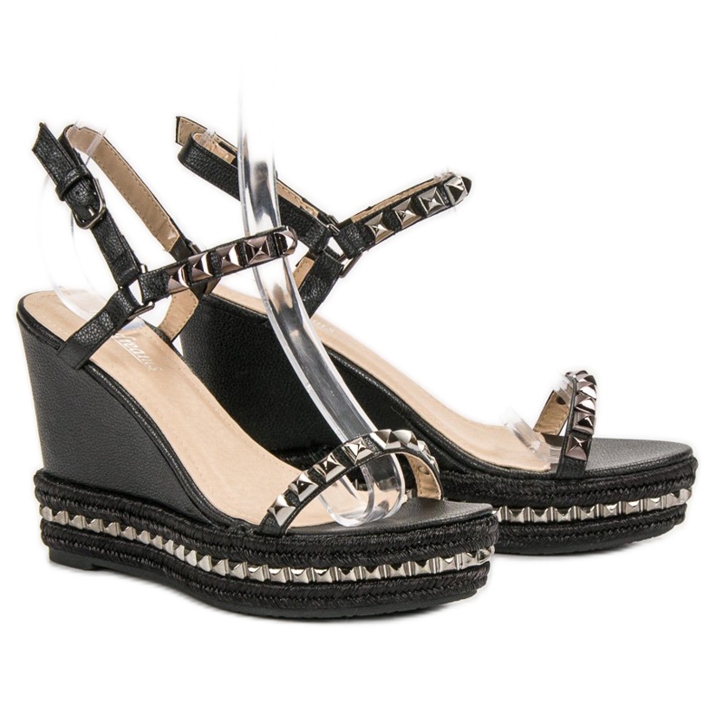 BIG DREAMS Sandalias con cuña Rock negro 1