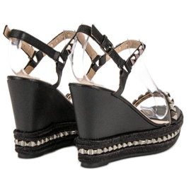 BIG DREAMS Sandalias con cuña Rock negro 7