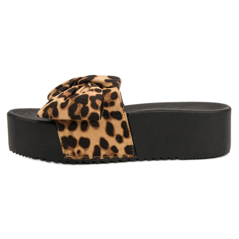 Queen Vivi Zapatillas de ante en la plataforma negro marrón 1