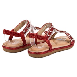 Renda Sandalias rojas con estilo rojo 5