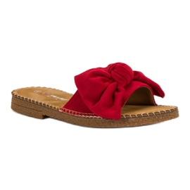 Seastar Pantuflas Rojas Con Lazo rojo 4
