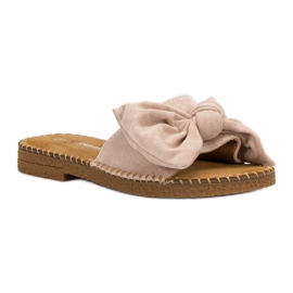 Seastar Pantuflas beige con lazo 3