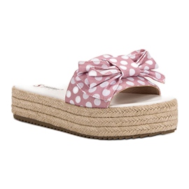 Seastar Zapatillas de lunares rosado 3