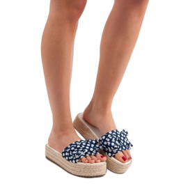 Seastar Zapatillas de lunares azul 1