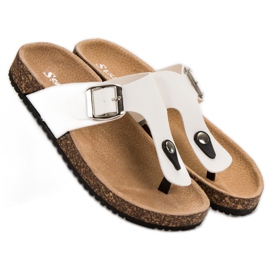 Seastar Chanclas cómodas blanco 1