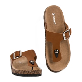Seastar Chanclas cómodas marrón 3