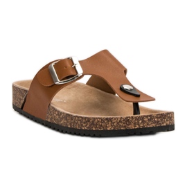 Seastar Chanclas cómodas marrón 5