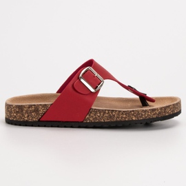 Seastar Chanclas cómodas rojo 4