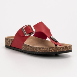 Seastar Chanclas cómodas rojo 5