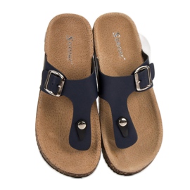 Seastar Chanclas cómodas azul marino 6
