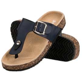 Seastar Chanclas cómodas azul marino 5
