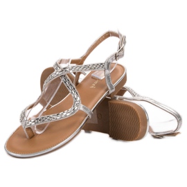 Small Swan Sandalias japonesas gris 5