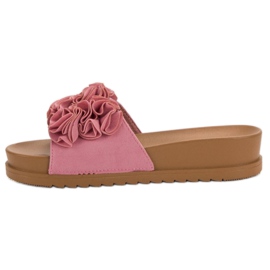 Primavera Pantuflas rosas rosado 5