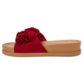 Primavera Pantuflas Rojas rojo 5