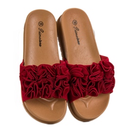Primavera Pantuflas Rojas rojo 1