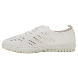SHELOVET Calzado textil con cordones blanco 6