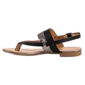 Small Swan Sandalias japonesas negro 5