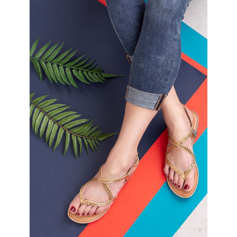 Small Swan Sandalias japonesas amarillo 2