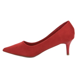 Nio Nio Zapatos de tacón de ante rojos 6