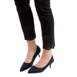 Nio Nio Zapatos de tacón de ante negros 1