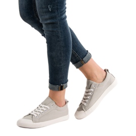 SHELOVET Zapatillas bajas grises 1