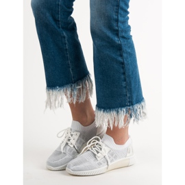 Primavera Zapatos sin cordones blancos 2