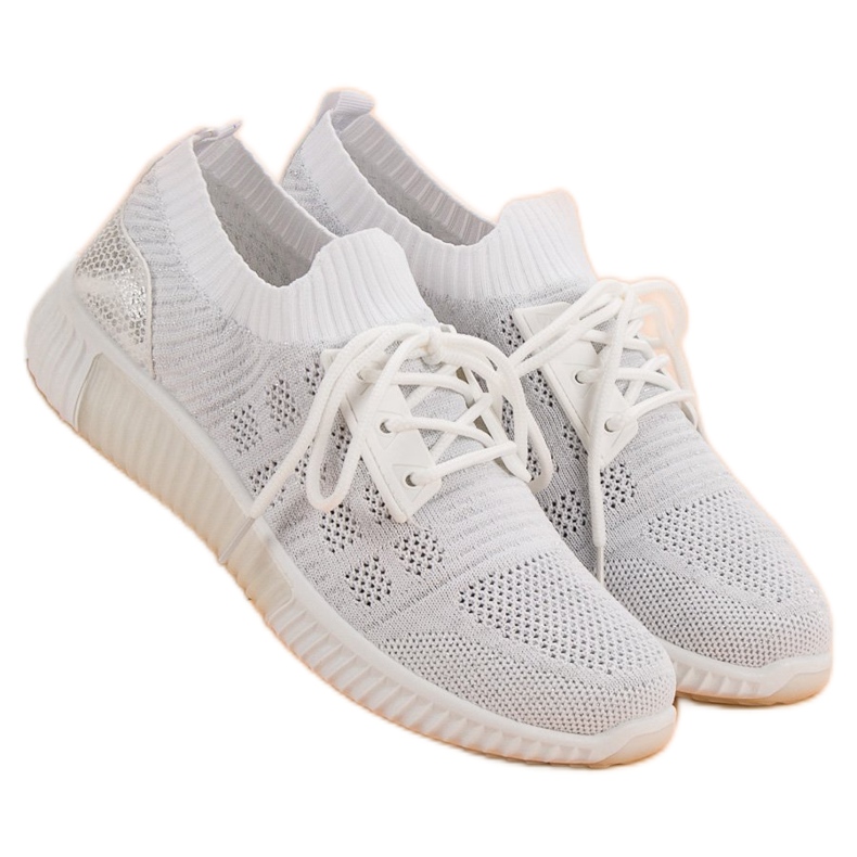 Primavera Zapatos sin cordones blancos 1