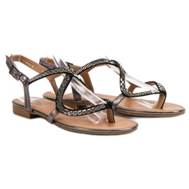Small Swan Sandalias japonesas gris 7