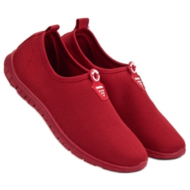 SHELOVET Zapatillas sin cordones rojas rojo 2