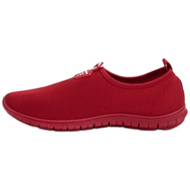 SHELOVET Zapatillas sin cordones rojas rojo 4