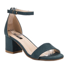 Sandalias VICES de ante azul 3