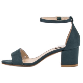 Sandalias VICES de ante azul 4