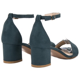 Sandalias VICES de ante azul 5
