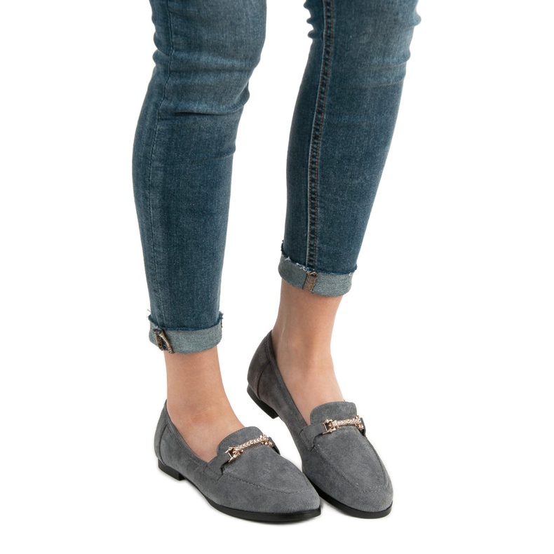 Balada Mocasines de ante gris 1