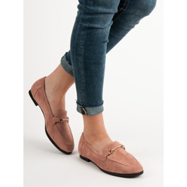Balada Mocasines de ante rosa rosado 3