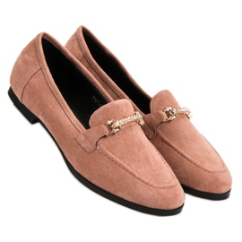 Balada Mocasines de ante rosa rosado 4