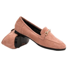 Balada Mocasines de ante rosa rosado 1
