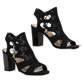 Goodin Sandalias negras de moda negro 2