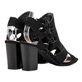 Goodin Sandalias negras de moda negro 1