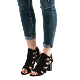 Goodin Sandalias negras de moda negro 3
