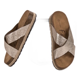 Goodin Cómodas zapatillas doradas dorado 7