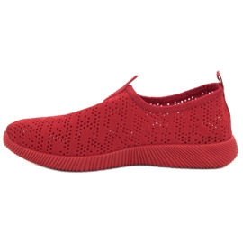 SHELOVET Calzado textil sin cordones rojo 5