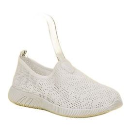 SHELOVET Calzado textil sin cordones blanco 1