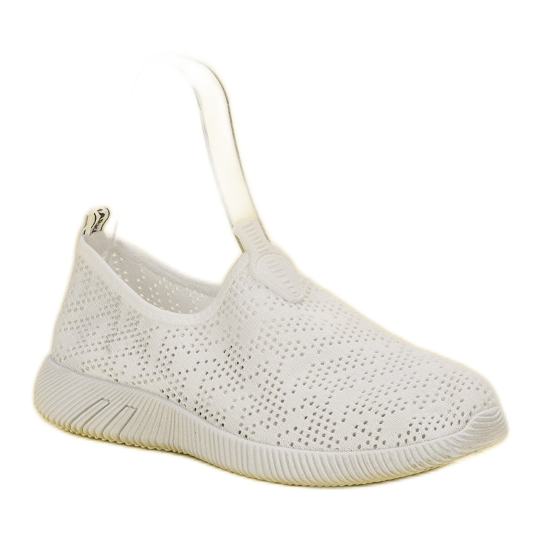 SHELOVET Calzado textil sin cordones blanco 1