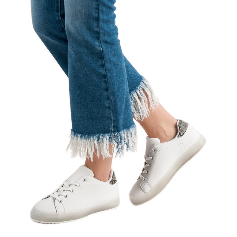 SHELOVET Calzado deportivo para mujer blanco 2