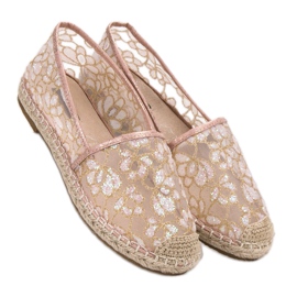 Alpargatas de encaje VICES rosado 1