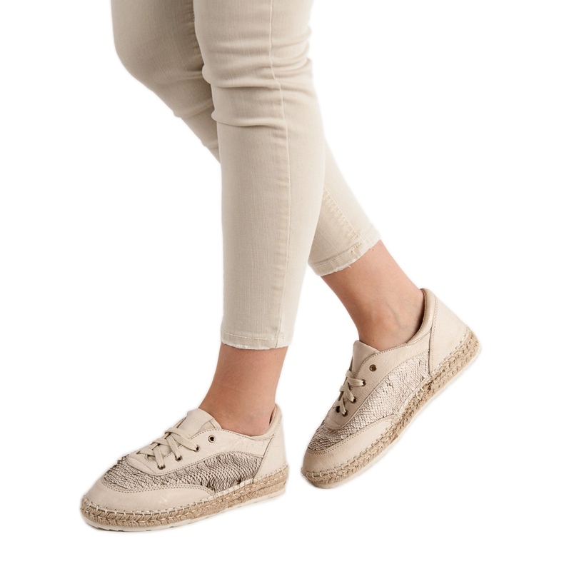 Zapatos con lentejuelas VICES marrón 2