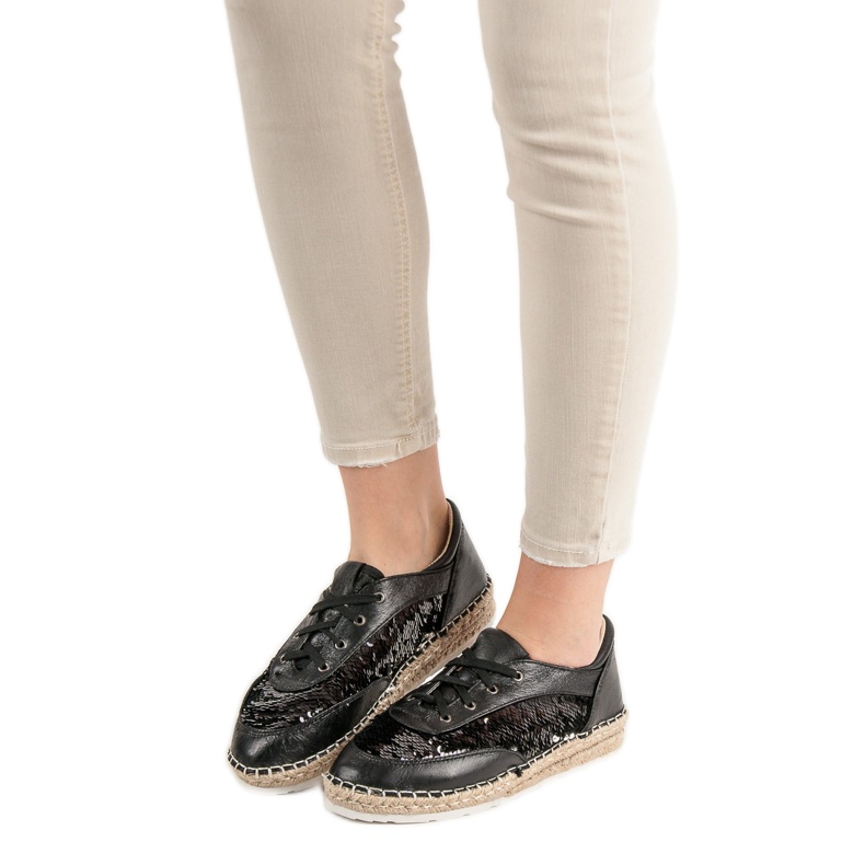 Zapatos con lentejuelas VICES negro 2