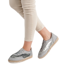 Zapatos con lentejuelas VICES gris 3