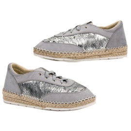 Zapatos con lentejuelas VICES gris 5